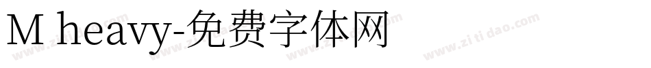 M heavy字体转换